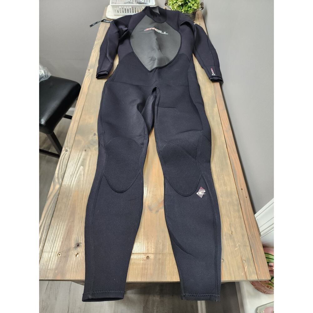 O'NEILL NWT Women's Reactor 3/2 Black Back Zip Full Wetsuit Size 16 Surfing